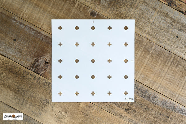 Cross Pattern Stencil - small by Funky Junk's Old Sign Stencils