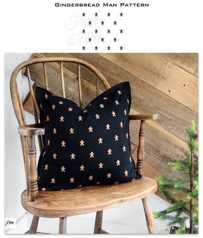 Add a dash of cozy charm to your holiday projects with our Gingerbread Man Pattern stencil! This easy-to-use repeating pattern Christmas stencil will most certainly spice up your holidays by adding a subtle festive touch to any craft!