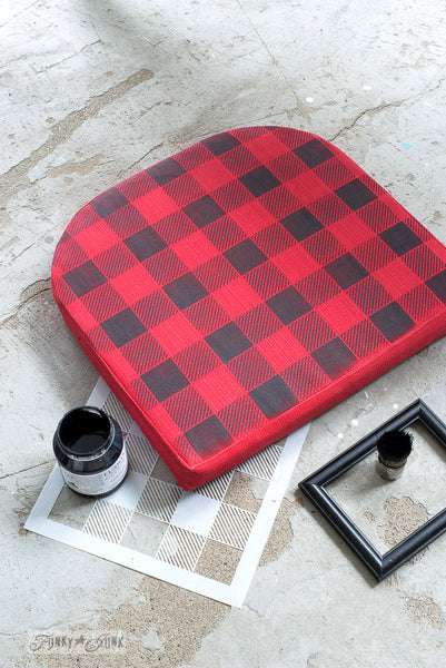 Our fabulous and very popular Buffalo Check stencil will help you paint a realistic buffalo check stencil pattern on any DIY projects desired, in just a few minutes! This pattern stencil for painting offers quick and easy coverage, and is offered in 2 sizes, perfect for small or large DIY projects. By Funky Junk's Old Sign Stencils