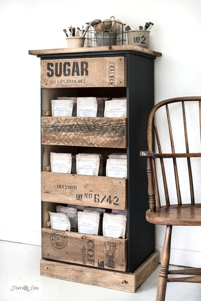 Pure Cane Sugar 100 LBS Span Net is a rustic crate stencil or grain sack stencil by Funky Junk's Old sign Stencils