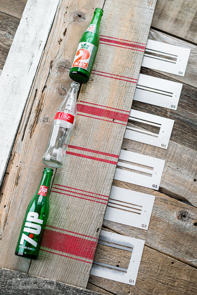 Stencil authentic Grain Sack Stripes on anything you wish, with a choice of 6 different styles! By Funky Junk's Old Sign Stencils