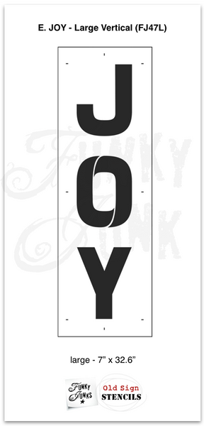 Joy - Large Christmas stencil kit