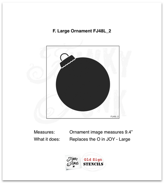 Joy - Large Christmas stencil kit