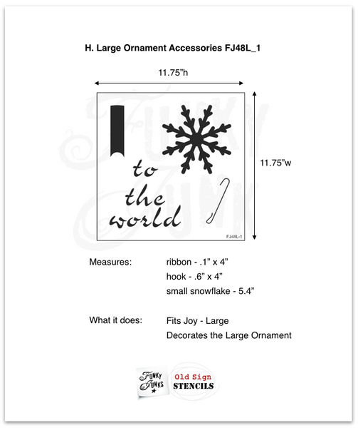 Joy - Large Christmas stencil kit