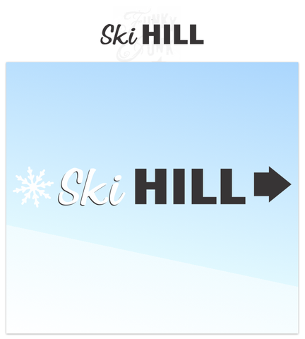 Ski Hill is a Christmas-Winter themed stencil that is mixed with a hand-written script alongside bold for punch! It's perfect for the skier in the family, or as a gift to one. Scaled to work with our other Winter Directional Signs so you can create a whimsical directional sign with ease!