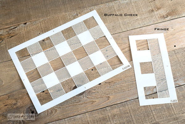 Create a cozy cabin or festive vibe with the Buffalo Check Medium stencil! This easy-to-use stencil features a realistic detailed buffalo plaid pattern that can be stenciled onto  your projects in just a few minutes. Available in 2 sizes for the ultimate versatility.