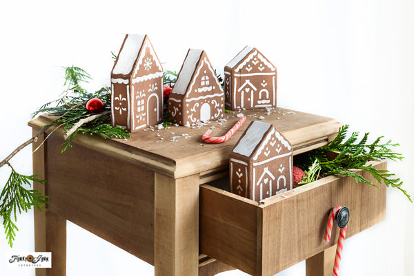 Gingerbread Village stencil