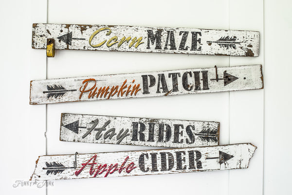 Arrow Kit stencil by Funky Junk's Old Sign Stencils