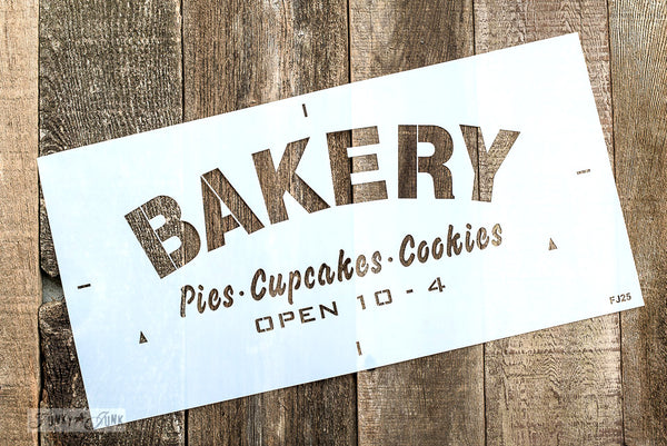 BAKERY Pies Cupcakes Cookies stencil by Funky Junk's Old Sign Stencils