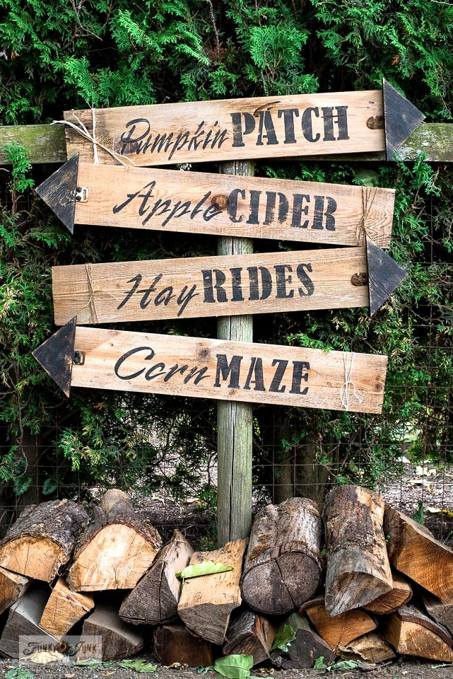 Hay Rides Sign Hay Rides stencil by Funky Junk's Old Sign Stencils
