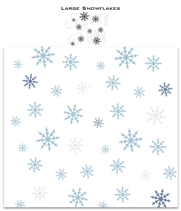 Large Snowflakes Christmas and winter stencil by Funky Junk's Old