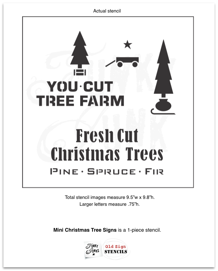 Mini Christmas Tree Signs stencil by Funky Junk's Old Sign Stencils mini-christmas-tree-signs-stencil-by-funky-junk-s-old-sign-stencils