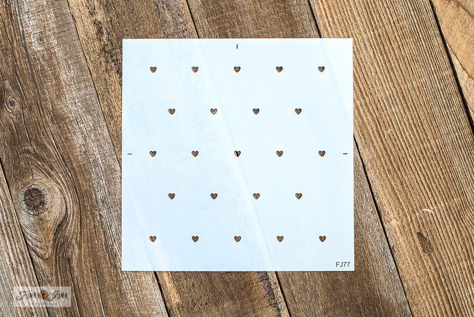 Mini Hearts Pattern – Funky Junk's Old Sign Stencils