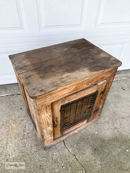 This old side table is about to get a whole lot cooler thanks to Pallet Stamps from Funky Junk's Old Sign Stencils!
