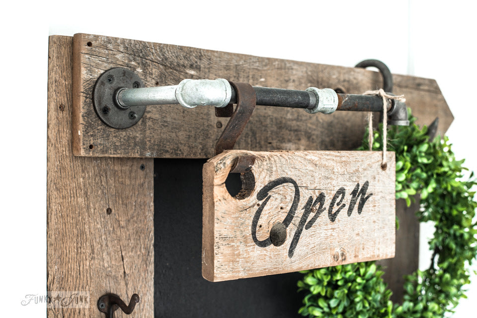 Open-Closed stencils by Funky Junk's Old Sign Stencils