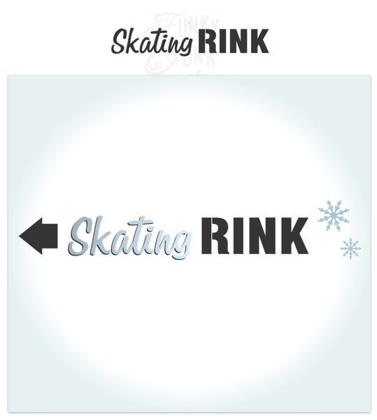 Skating Rink Sign Skating Rink by Funky Junk's Old Sign Stencils