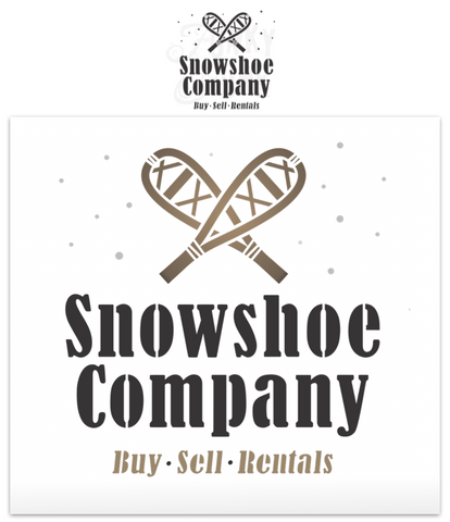 Snowshoe Company Christmas / Winter stencil by Funky Junk's Old Sign Stencils celebrates snowshoeing through the snowy outdoors! Stencil images include a bold title, Buy Sell Rentals subtext, crossed snowshoes surrounded by lightly falling snow. Sized to make wintery pillows, or a sign teamed up with real snowshoes!