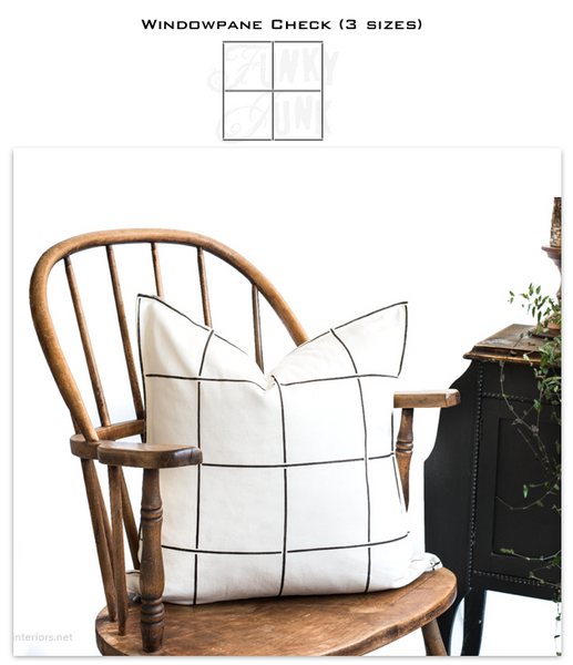 Windowpane Check pattern stencils by Funky Junk's Old Sign Stencils