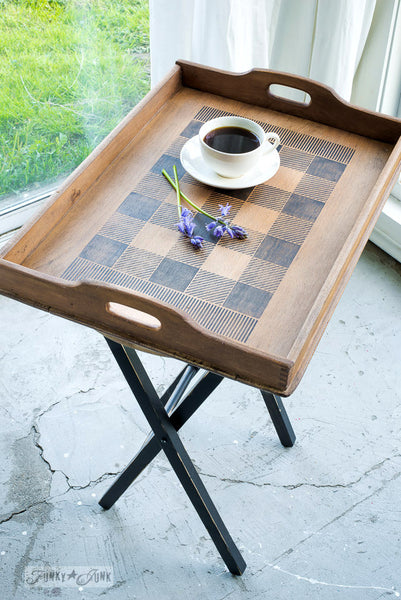 Our fabulous and very popular Buffalo Check stencil will help you paint a realistic buffalo check stencil pattern on any DIY projects desired, in just a few minutes! This pattern stencil for painting offers quick and easy coverage, and is offered in 2 sizes, perfect for small or large DIY projects. By Funky Junk's Old Sign Stencils