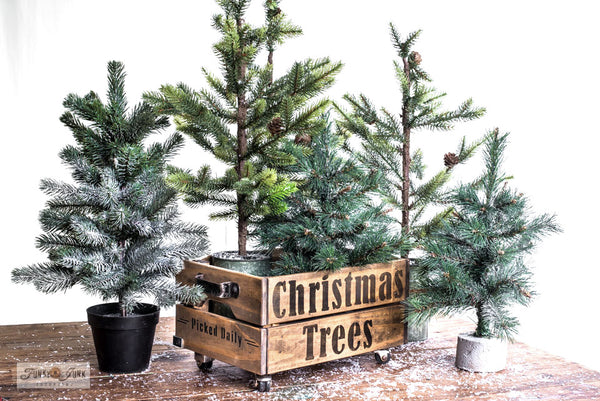 Christmas Trees stencil | Funky Junk's Old Sign Stencils