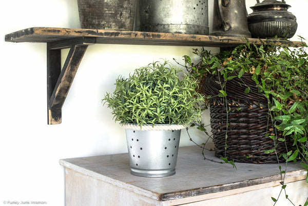 Create vintage vent holes without drilling into your projects with the Vent Holes stencil by Funky Junk's Old Sign Stencils! This 1-piece stencil offers various vintage cupboard ventilation holes or punched tin holes, scaled for larger furniture right down to small tin projects such as plant pots or buckets.